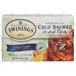 Twinings Of London  citrust twist, cold brewed iced tea, 20 bag1.41-oz