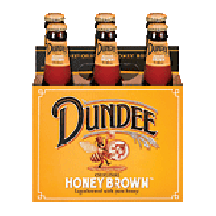 Honey Brown  extra smooth honey flavored lager, 6 12-ounce glass b12oz