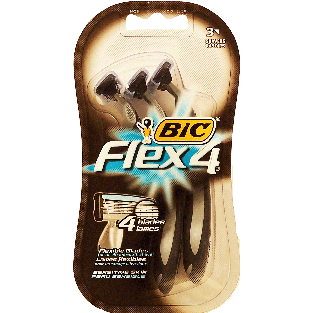 Bic Flex 4 4 blade disposable razors 3ct
