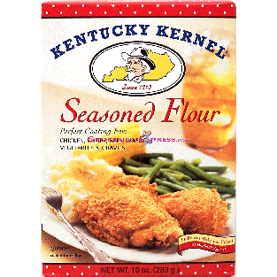 Kentucky Kernel  seasoned flour perfect for chicken, chops, beef, 10oz