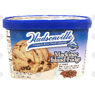 Hudsonville Mackinac Island Fudge vanilla ice cream, butter fudge w1qt