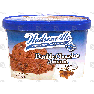 Hudsonville  double chocolate almond ice cream 1.75-qt