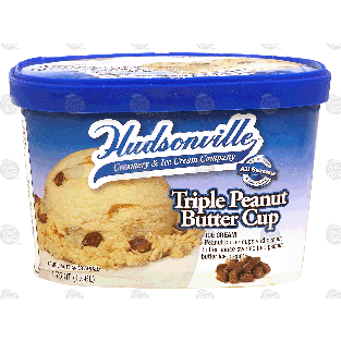 Hudsonville  triple peanut butter cup ice cream 1.75-qt