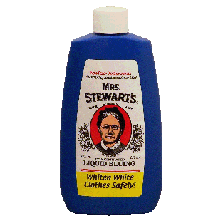 Mrs. Stewart's  concentrated liquid bluing, whitens white clothe8fl oz