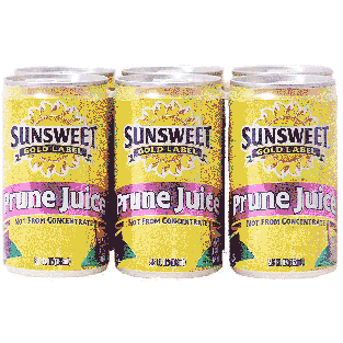 Sunsweet  prune juice, 6 5.5-fl. oz. cans 6pk