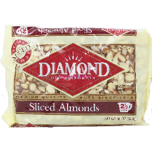 Diamond  sliced almonds, 2 1/2 cups 10oz