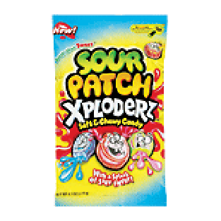 Sour Patch Xploderz soft & chewy candy with a splash of sour flav 6.5oz