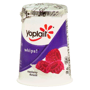 Yoplait Whips! raspberry mousse lowfat yogurt mousse 4oz