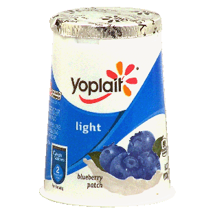 Yoplait Light blueberry patch fat free yogurt 6oz