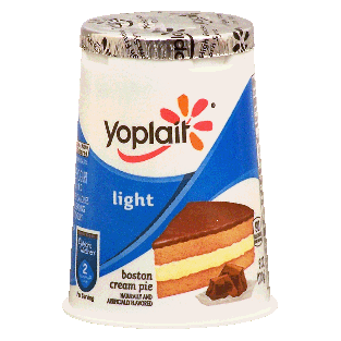 Yoplait Light boston cream pie fat free yogurt 6oz