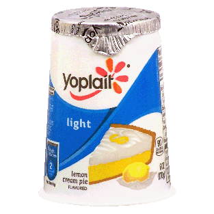 Yoplait Light fat free lemon cream pie yogurt 6oz
