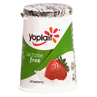 Yoplait Lactose Free lactose free low fat strawberry yogurt 6oz