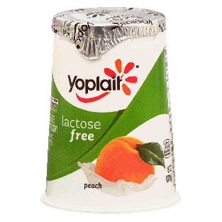 Yoplait Lactose Free lactose free lowfat peach yogurt 6oz