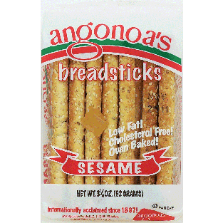 Angonoas  sesame breaksticks, about 21 sticks 3.25oz