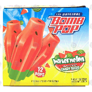Bomb Pop  watermelon & lime candy seeds frozen confection, 12-21-fl oz
