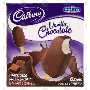 Blue Bunny Cadbury vanilla chocolate snack size ice cream bars12-fl oz