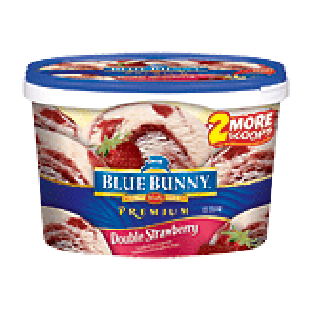 Blue Bunny Premium double strawberry ice cream 1.75-qt
