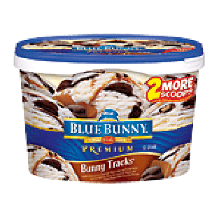 Blue Bunny Premium Bunny Tracks; vanilla flavored ice cream wit1.75-qt
