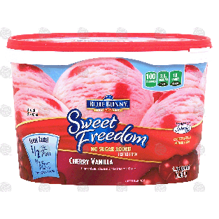 Blue Bunny Sweet Freedom cherry vanilla light ice cream, no sug1.75-qt
