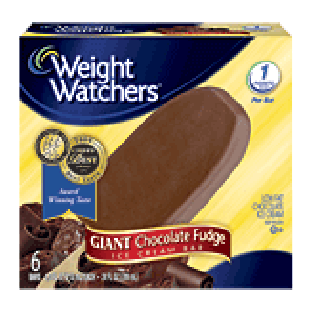Weight Watchers Ice Cream Bar Giant Chocolate Fudge 6 Ct 24-oz