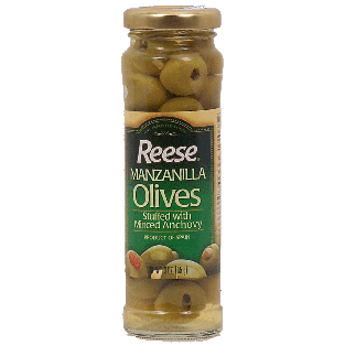 Reese  minced anchovie stuffed manzanilla olives 3oz