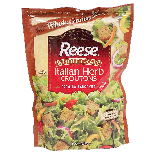 Reese Whole Grain premium large cut italian herb croutons  5oz