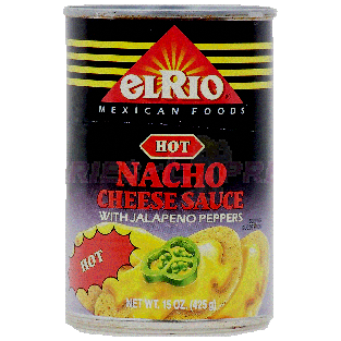 El Rio Mexican Foods hot nacho cheese sauce with jalapeno peppers 15oz