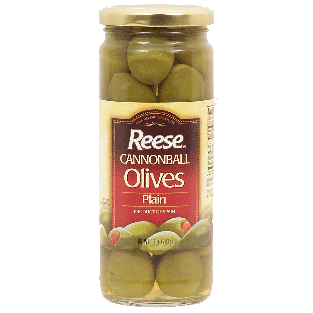 Reese  cannonball olives, plain 10oz