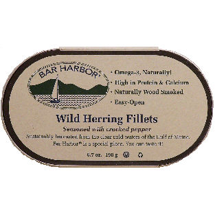 Bar Harbor  wild herring fillets seasoned with cracked pepper, su6.7oz