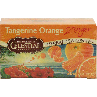 Celestial Seasonings Zinger tangerine orange flavor herbal tea, 1.7-oz