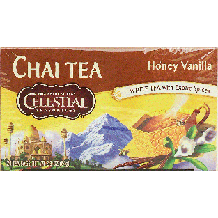 Celestial Seasonings Chai Tea honey vanilla white tea with exoti2.3-oz
