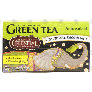 Celestial Seasonings  Decaffeinated green tea with white tea for1.2-oz
