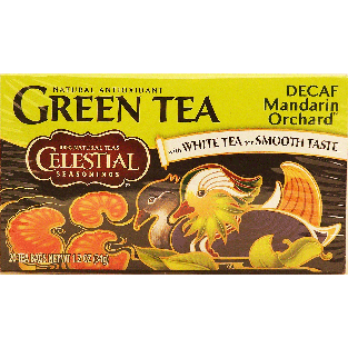 Celestial Seasonings Mandarin Orchard decaf green tea with white 1.2oz