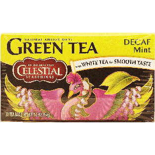 Celestial Seasonings  green tea, decaf mint with white tea for sm1.2oz