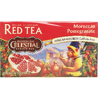 Celestial Seasonings Moroccan Pomegranate red tea, african rooibo1.6oz