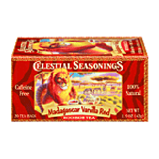 Celestial Seasonings Rooibos Tea Madagascar Vanilla Red Caffeine 1.5oz