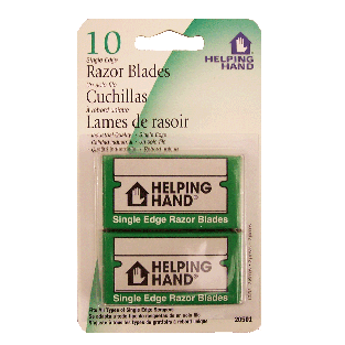 Helping Hand  single edge razor blades, 5 per box 10ct