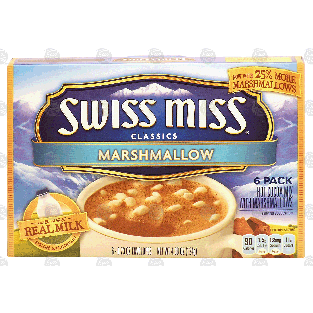 Swiss Miss Classics hot cocoa mix with marshmallows, 6 ct 4.38-oz
