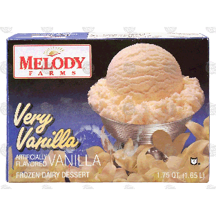 Melody Farms  very vanilla frozen dairy dessert 1.75-qt