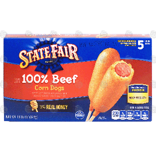 State Fair Corn Dogs 100% beef corn dogs, 5 ct 13.35-oz