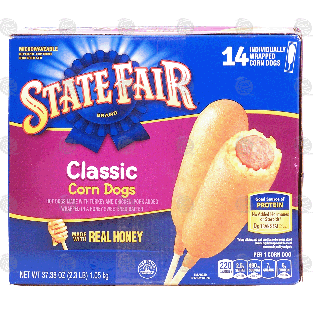 State Fair  classic corn dogs, 14 individually wrapped corn do37.38-oz