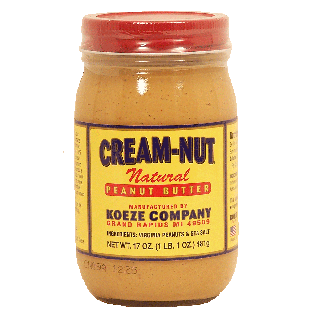 Cream-Nut  natural peanut butter 17oz