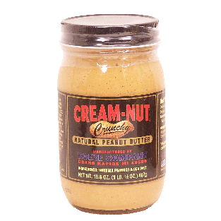 Cream-Nut  crunchy natural peanut butter 16.5oz
