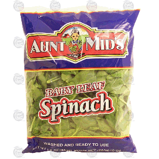 Aunt Mid's  baby leaf spinach 10oz