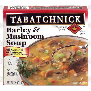 Tabatchnick  barley & mushroom soup, two microwaveable cooking po15-oz