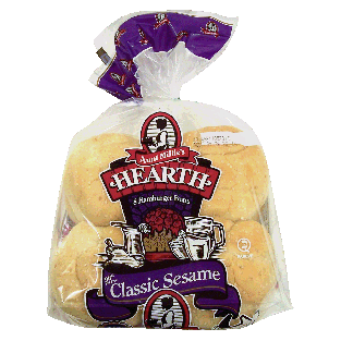 Aunt Millie's Hearth hamburger buns, classic sesame, 8-count 17oz