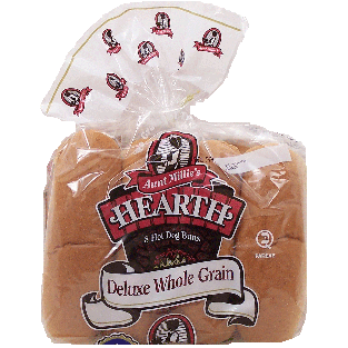 Aunt Mille Deluxe whole grain hot dog buns, 8-count 12.5oz