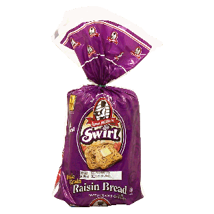 Aunt Millie's Swirl raisin bread with cinnamon, whole grain 16oz