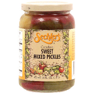 Sechler's  candied sweet mixed pickles 16fl oz