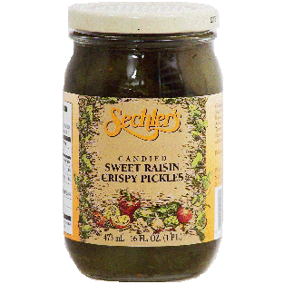 Sechler's  candied sweet raisin crispy pickles 16fl oz